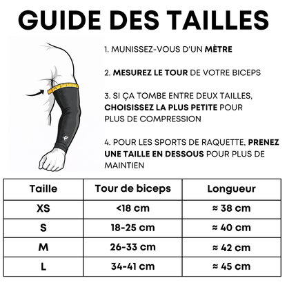 Manchons de compression pour bras